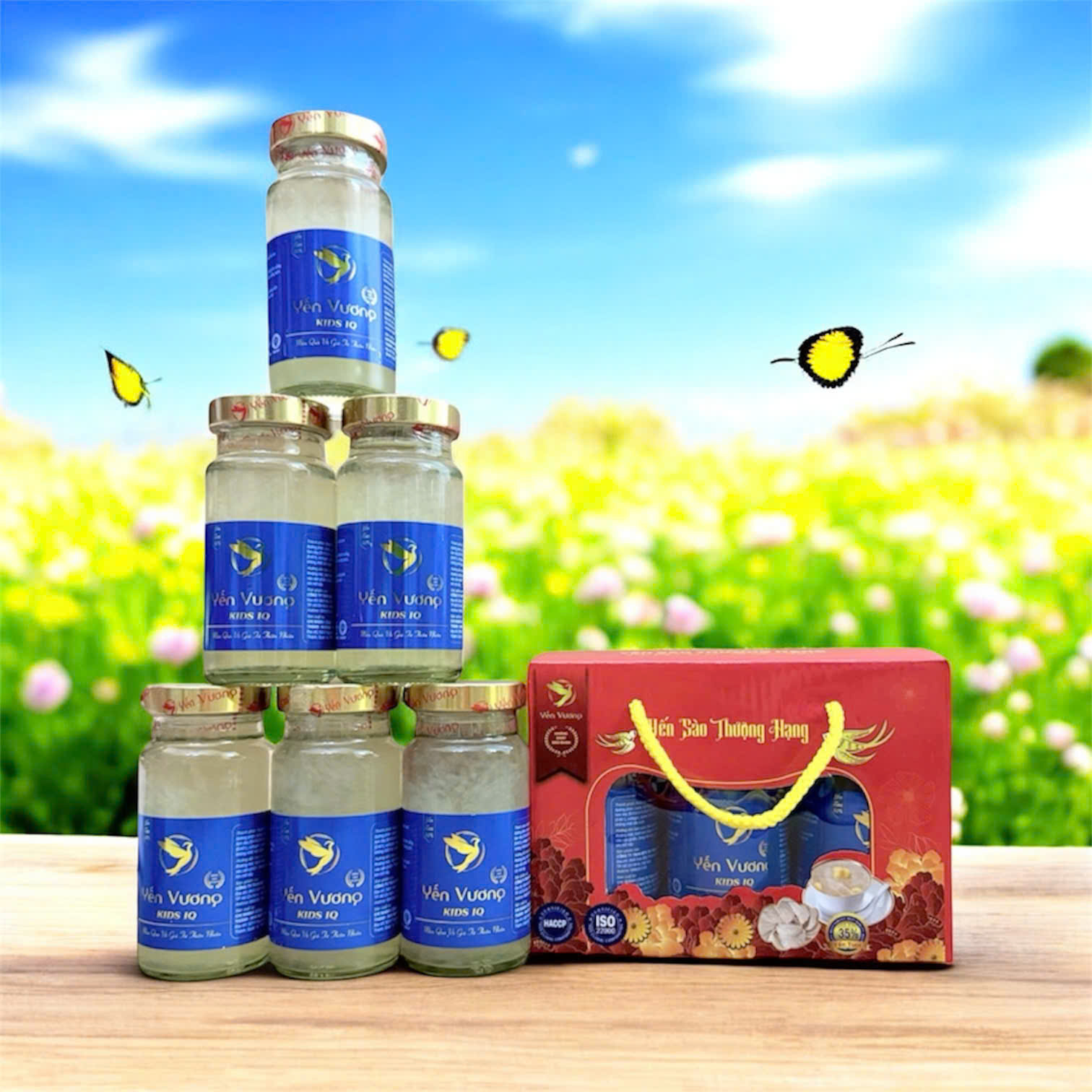 Lốc 6 hũ yến Vương 140ml Kids IQ